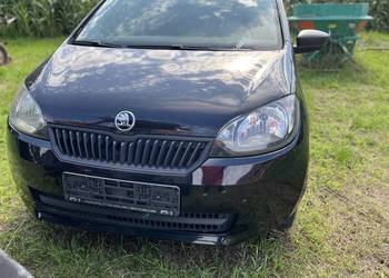 Skoda Citigo kompletny przód Zderzak Maska Lampy Błotniki Chłodnice Pas