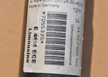 Pochłaniacz energii zderzenia tylny lewy BMW E46