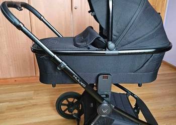 wózek MUUVO QUICK SE2 chromium black spacerówka gondola zestaw czarny