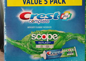 Pasta CREST COMPLETE SCOPE OUTLAST ULTRA USA 5-Pack 5x 178g
