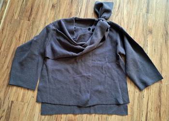 nowy ciepły brązowy sweter/bolerko rozmiar chyba M/L brak metki