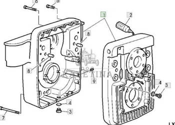 John Deere 6820 6920 6920S Obudowa Przedniego WOM Części AL155863 AL155866