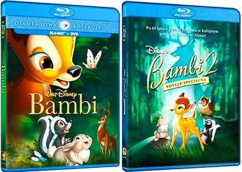 BAMBI 1 + 2   EDYCJA SPECJALNA  2xBLU-RAY+DVD   3 DYSKI