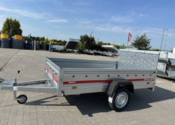 Przyczepa TEMARED PRAKTI uchylna z trapem najazdowym  2615 o DMC 750KG TRAN