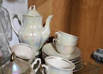 Zestaw porcelanowy Chodzież iryzowany