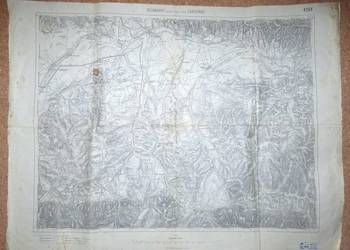[MŁ] Neumarkt Nowy Targ i Zakopane Mapa 1913 r.