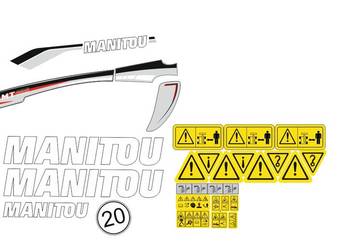 Naklejki Manitou mt625 i inne modele super mocne laminowane