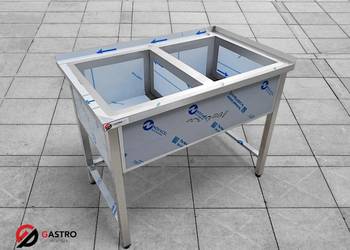 Basen 2-komorowym spawany 1100x700x850 mm komora 300 mm