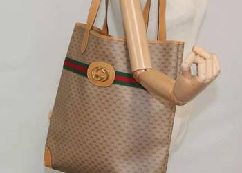 Oryginalna GUCCI Micro GG Canvas Web Sherry!