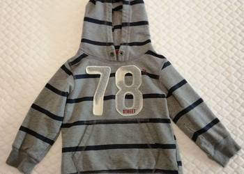 Bluza z kapturem, długi rękaw, kangurka, H&M, 110/116 Odzież