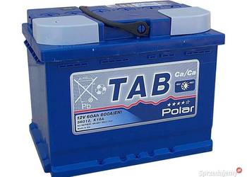 Akumulator 60Ah/600A TAB POLAR LEWY/PRAWY PLUS DARMOWY DOWÓZ