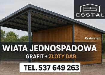 WIATA - Dwukolorowe ZADASZENIE | GARAŻ Blaszany| Carport |– ESSTAL-