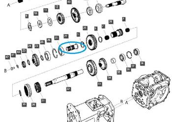 Wałek zmiany biegów / 4WD / TRG288 / LS Tractor / 40413919