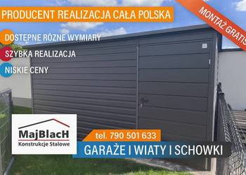 Wiatka ogrodowa |GARAŻ BLASZANY |Domek Ogrodowy| Magazyn | – Maj-Blach
