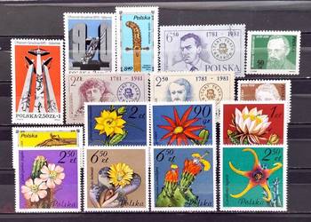 L Znaczki polskie rok 1981 kwartał IV