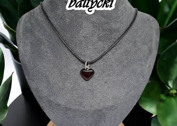 Zawieszka wisiorek bursztyn bałtycki serce koniak #265 Zawieszka wisiorek bursztyn bałtycki serce koniak #265