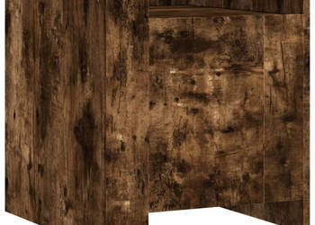 Szafka nocna opalany dąb 45x50x50 cm materiał drewnopochodny WM-848301