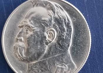 5 zł J. Piłsudski 1938 r. - nr. 1 - Piękne 5 zł J. Piłsudski 1938 r. - nr. 1 - Piękne