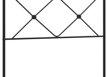 Metalowe wezgłowie czarne 100 cm WM-376531
