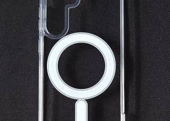 Etui/case klasyczne przezroczyste z MagSafe na Samsunga Galaxy s25