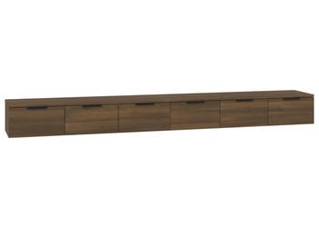 Szafki wiszące 2 szt. brązowy dąb 102x30x20 cm WM-3115907