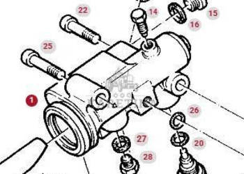Fendt Favorit 514 Cylinder CZĘŚCI G312100360012