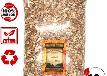 Zrębki Wędzarnicze Super Smoke JABŁOŃ KL-10 (9-12mm) Large 10 Litrów