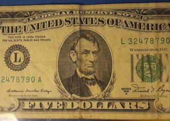 5 Dolarów Abraham Lincoln 1981 r. A