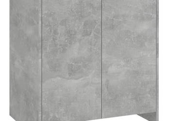 Szafka szarość betonu 70x41x75 cm materiał drewnopochodny WM-809741
