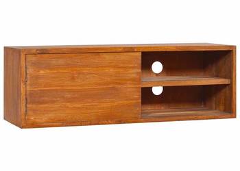 vidaXL Ścienna szafka na TV, 90x30x30 cm, lite drewno tekowe(SKU:289084)