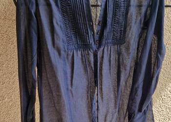 Koszula bluzka Passport 42 jak nowa wizytowa letnia bawełna przejrzysta