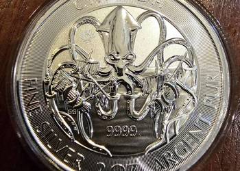 Srebrna moneta 2 uncje Kraken Canada