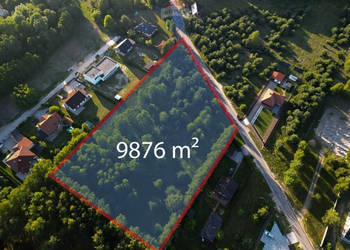 Duża działka 9876 m² przy lesie, blisko Pabianic