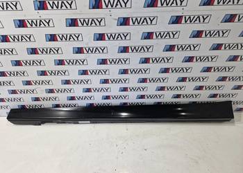 7256911 BMW F30 F31 LISTWA PROGOWA LEWA ORYGINAŁ 668 SCHWARZ II