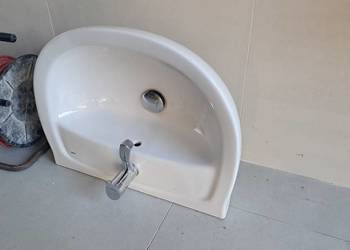 umywalka + bateria + WC z deską