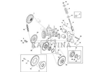John Deere 960 - Koło zębate łańcucha DC220358 (Pasy, rolki, bramki)