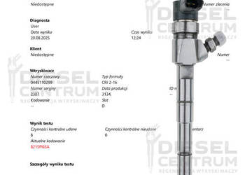 WTRYSKIWACZE BOSCH KOMPLET 4 SZTUK 0445110299 FIAT Bravo 2.0 MultiJet