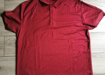 Koszulka Polo, przewiewna, regular fit L Czerwona
