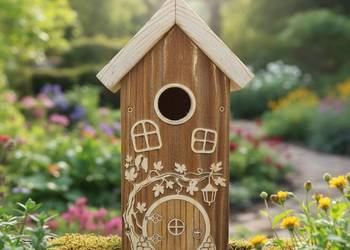 Budka dla ptaków lęgowa domek dla małych ptaków