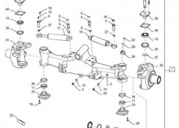 New Holland T6090 T6070 Oś 87714059