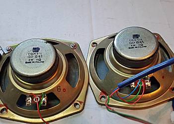 Głośniki GD12/4/1 4 Ohm 4 W od radiomagnetofonu  RMS 814  do renowacji