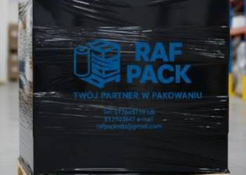 Folia stretch ręczna czarna 2,5 kg 440 rolek paleta