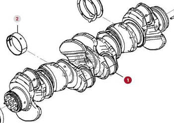 Fendt 936 Gen 7 Silnik D1556LE523 Wał Korbowy H218PF150081A CZĘŚCI