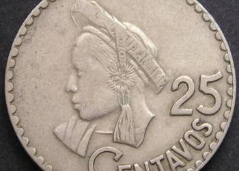 GWATEMALA 25 CENTAVOS 1968