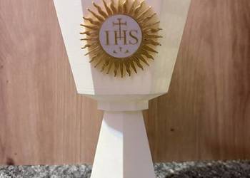Kielich Komunia Święta IHS 18cm