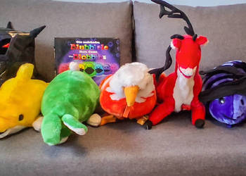 Zestaw transformujących się pluszaków Blubbisie wraz z książką