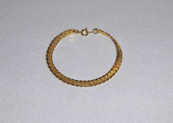 Pozłacana bransoletka Unisex 18,5 cm