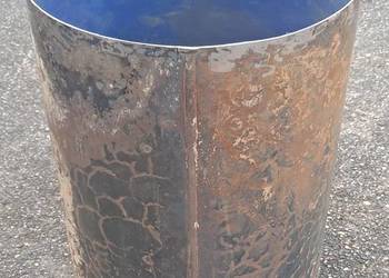 Rura stalowa 395 x 2 mm - walec przepust zbiornik grill kominek koza