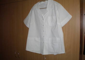 Sprzedam tzw. mundurek medyczny nowy, żakiet + spodnie, białe, cena 80 zł.