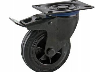 Koło obrotowe 80 mm kółko 60kg z gumy hamulec